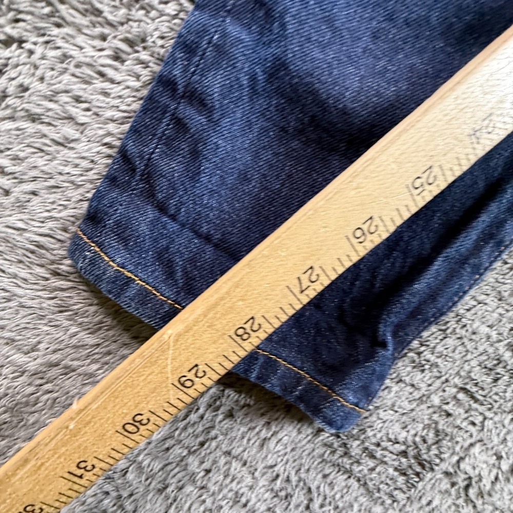 Levi's Premium Big E 501 S Womens Jeans 28x30 Dark Wash Vintage Denim Button - Picture 6 of 10